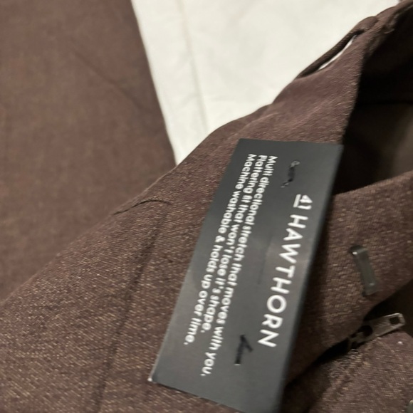 NEW 41 Hawthorn Chocolate Brown Trousers Pants - Picture 4 of 6